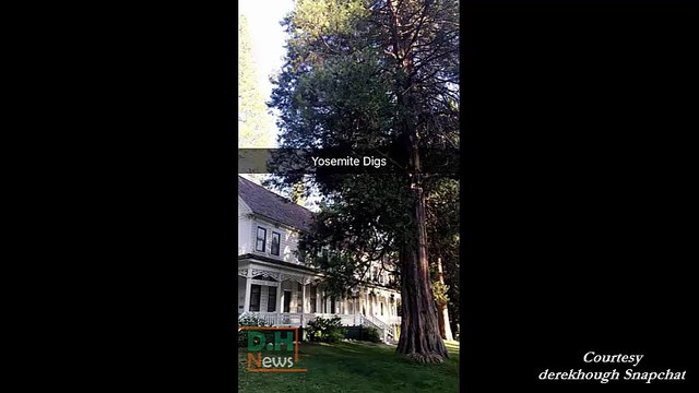 Derek Hough traveling to Yosemite valley - August 5, 2016 (Snapchat posts)