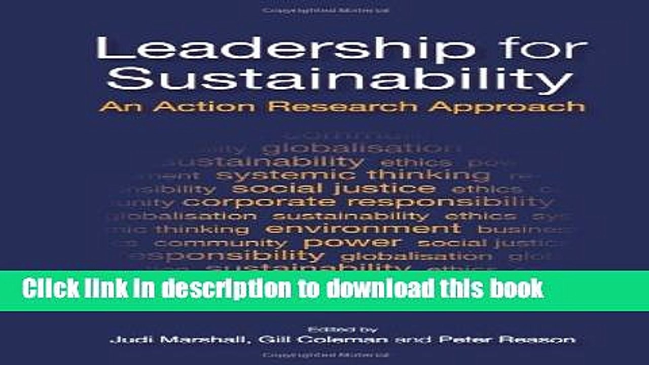 [Read  e-Book PDF] Leadership for Sustainability: An Action Research Approach Free Books