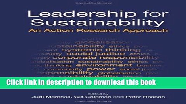 [Read e-Book PDF] Leadership for Sustainability: An Action Research Approach Free Books