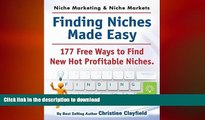 READ THE NEW BOOK Niche Marketing Ideas   Niche Markets. Finding Niches Made Easy. 177 Free Ways