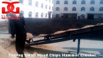 22kw small wood chips hammer crusher
