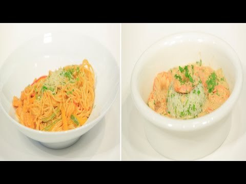 جمبري بالكريمة والقشطة - مكرونة بالجمبري والفلفل | شبكة و صنارة حلقة كاملة