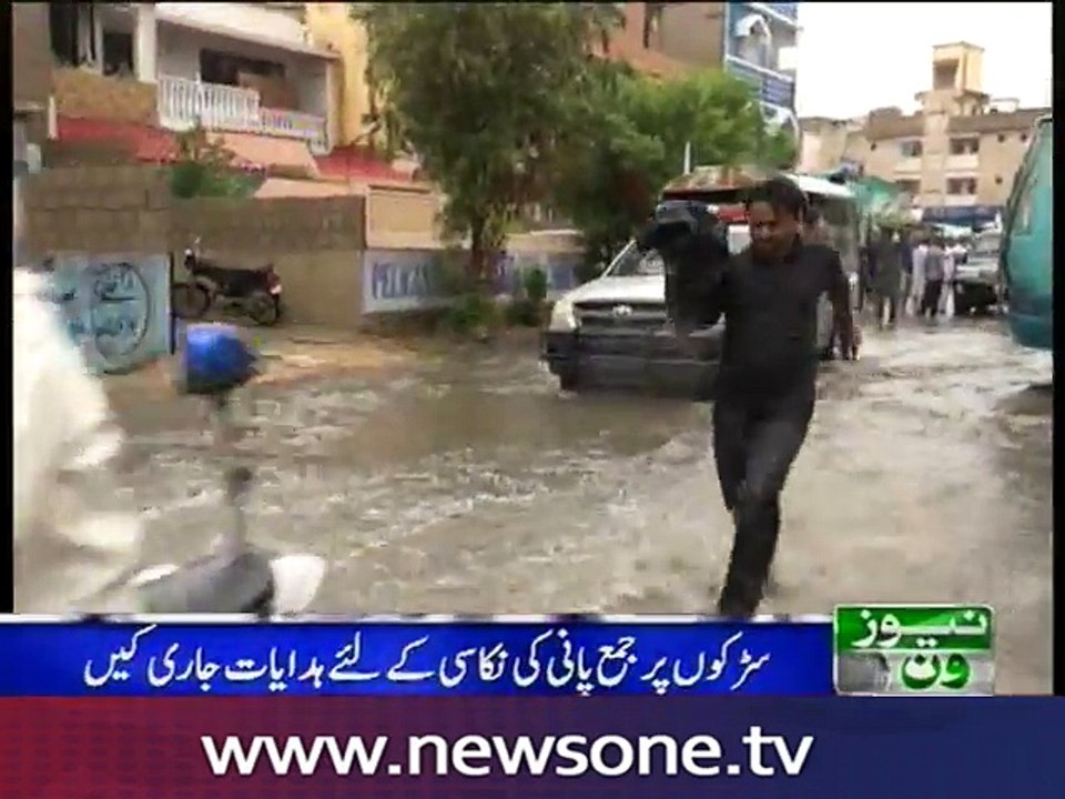 CM Sindh visits Karachi areas amid heavy rain