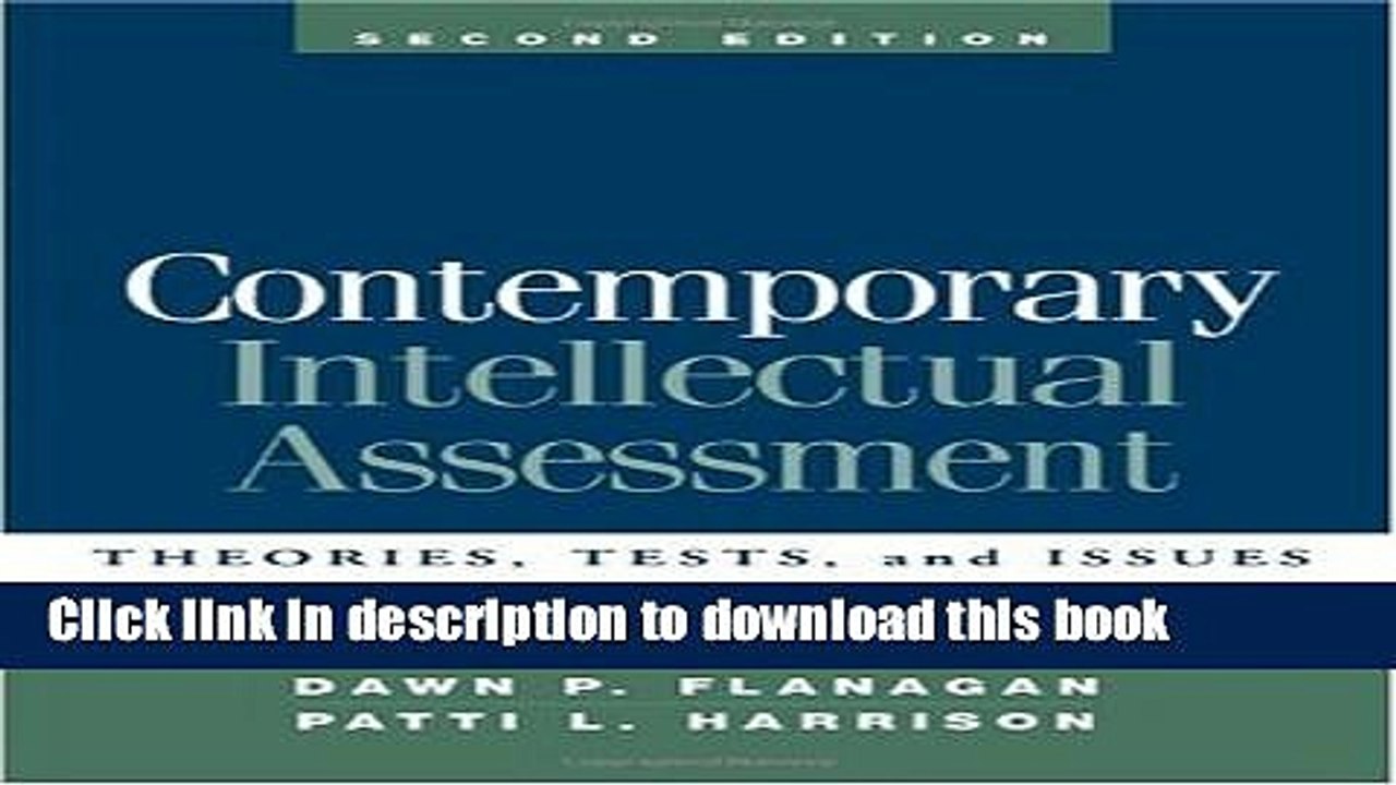 Ebook Contemporary Intellectual Assessment, Second Edition: Theories, Tests, and Issues Full Online