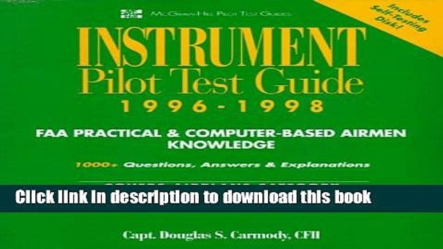 Books Instrument Pilot Test Guide 1996-1998: FAA Practical Computer-Based Airmen Knowledge Full