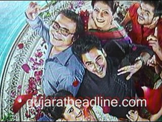 Actor Bharat talks to media in Ahmedabad