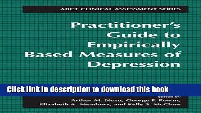 Books Practitioner s Guide to Empirically-Based Measures of Depression Full Online