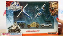 Matchbox - Jurassic World - Mission Force - Zestaw Pojazdów z Filmu! - DFW20 - Recenzja