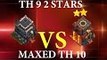 Clash of Clans: TH 9 2 STARS MAXED TH10 IN CLAN WAR MUST SEE!