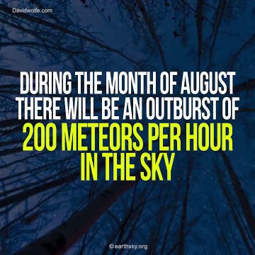 August Meteor Showers - Most In A Decade