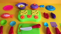 Toy kitchen soup cooking tableware sausage eggs pots pans toy kitchen stove