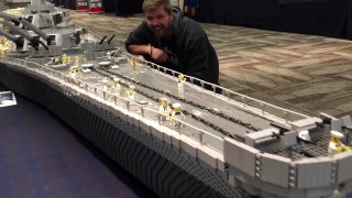26 Foot LEGO Battleship USS Missouri Model