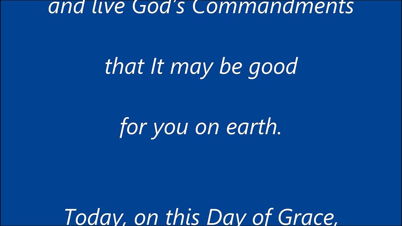 OUR LADY OF MEDJUGORJE - MESSAGE OF JUNE 25, 2016