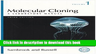 Ebook Molecular Cloning: A Laboratory Manual Full Online