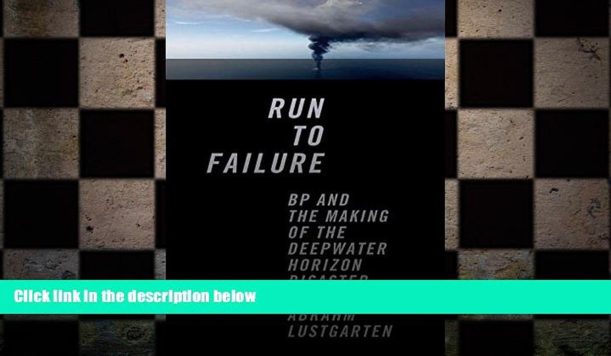 EBOOK ONLINE  Run to Failure: BP and the Making of the Deepwater Horizon Disaster  FREE BOOOK