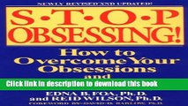 Books Stop Obsessing!: How to Overcome Your Obsessions and Compulsions Full Online