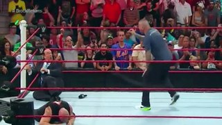 wwe Raw 1st aug 2016 Randy OrtOn Attacks Brock Lesnar HD