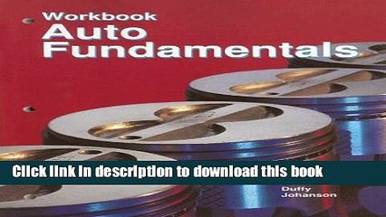 Download  Auto Fundamentals: workbook  Free Books