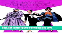 Books Schiaparelli Fashion Review Paper Dolls Full Online