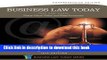 Ebook Business Law Today, Comprehensive: Text and Cases: Diverse, Ethical, Online, and Global