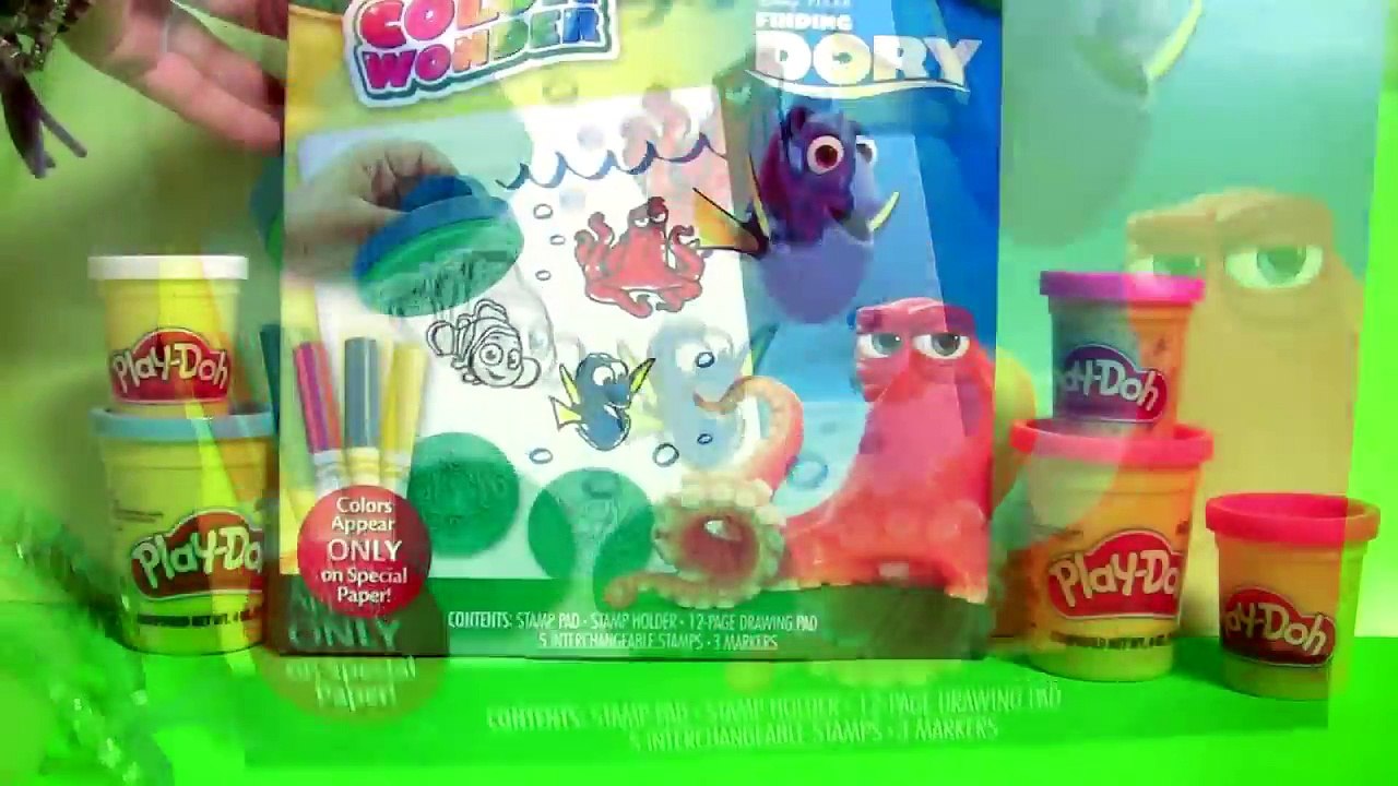 Disney Finding Dory Play Doh Stampers Crayola Color Wonder Collection ...