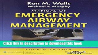 [Read PDF] Manual of Emergency Airway Management Download Online