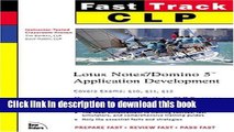 PDF  CLP Fast Track: Lotus Notes/Domino 5 Application Development (MCSE Fast Track)  {Free