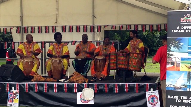 London African Drumming at Kenya in the Park 2016 Ghanaian music