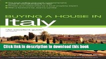 [Read PDF] Buying a House in Italy (Buying a House - Vacation Work Pub) Ebook Free