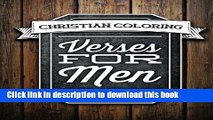 Books Color The Bible: Verses For Men: Bible Coloring Books For Adults Relaxation   Mens Bible