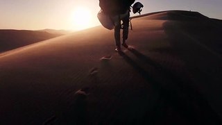 Acrobatic Paragliding the Huge Sand Dunes of Namibia