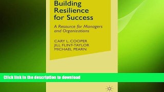 FAVORIT BOOK Building Resilience for Success: A Resource for Managers and Organizations READ EBOOK