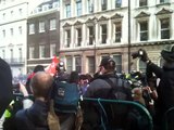 Student Protest Against Tuition Fees Whitehall London 24/11/10