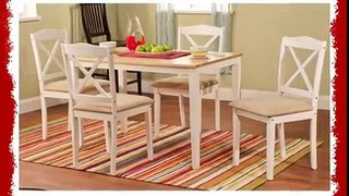 Best 5 Piece Natural-White Dinette Set By Coaster Furniture Dining Room Review