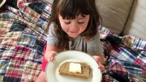 Catherine tries Irish brown bread!
