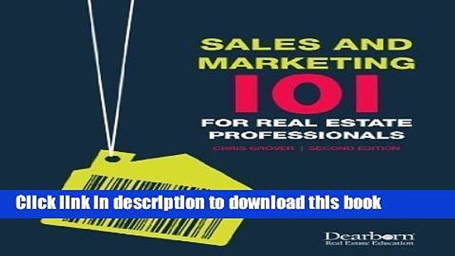 [Read PDF] Sales and Marketing 101 for Real Estate Professionals Download Online