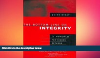 Free [PDF] Downlaod  The Bottom Line On Integrity  BOOK ONLINE