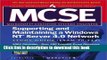 PDF  MCSE Supporting and Maintaining a Windows NT Server 4.0  Network Study Guide (Exam 70-244)