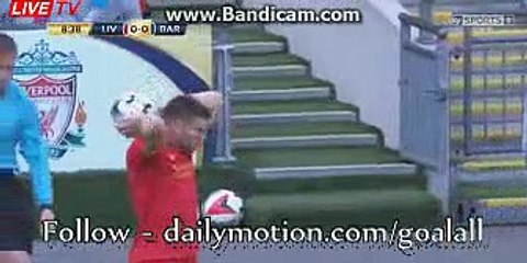 Big Chance Munir El Haddadi - Liverpool vs FC Barcelona 06.08.2016