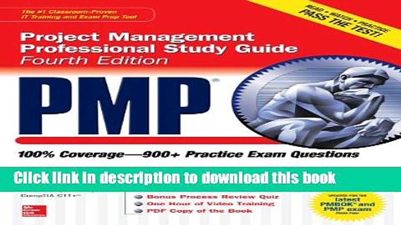 PDF  PMP Project Management Professional Study Guide, Fourth Edition (Certification Press)  Online