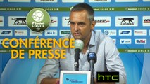 Conférence de presse AJ Auxerre - Gazélec FC Ajaccio (1-2) : Viorel MOLDOVAN (AJA) - Jean-Luc VANNUCHI (GFCA) - 2016/2017