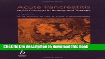 [PDF] Acute Pancreatitis: Novel Concepts in Biology and Theraphy Read Full Ebook