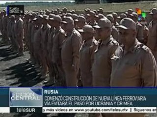 Rusia inaugura línea ferroviaria que evitará paso por Ucrania