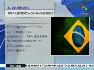 Escasa representación oficial en Juegos Olímpicos de Río