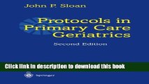 Ebook Protocols in Primary Care Geriatrics Free Online