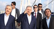 Başbakan Yıldırım Yavuz Sultan Selim Köprüsü'nde İncelemelerde Bulundu