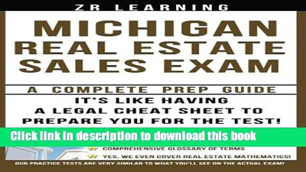 [Read PDF] Michigan Real Estate Sales Exam Download Online