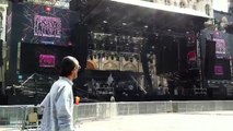 Répétitions du Festival Fnac Live 2016 sur la place de l'Hôtel de Ville à Paris