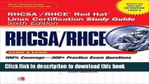 Download  RHCSA/RHCE Red Hat Linux Certification Study Guide (Exams EX200   EX300), 6th Edition