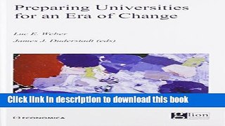 Ebook Preparing the World s Research Universities to Respond to an Era of Challenge and Change